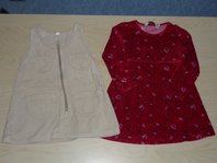 Cordkleide, rotes süßes A-Linien Kleid H&M.jpg